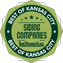 Badge stating that Precision Siding and Windows is Rated one of the best siding companies in Kansas City